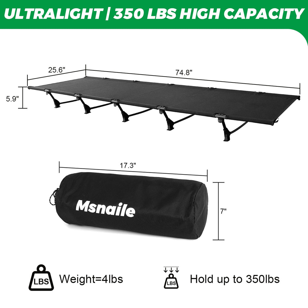 Elite Series: Carbon Fiber Camping Bed — The Ultimate Lightweight & High-Strength Portable Cot for Pro Campers