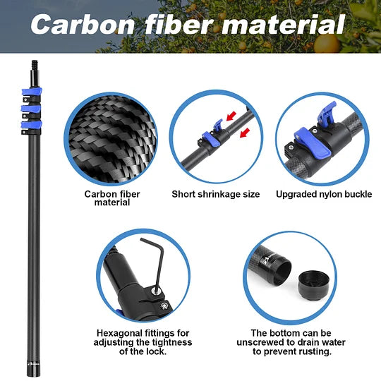 Doben 12FT Carbon Fiber Fruit Picker - Telescoping Basket Tool