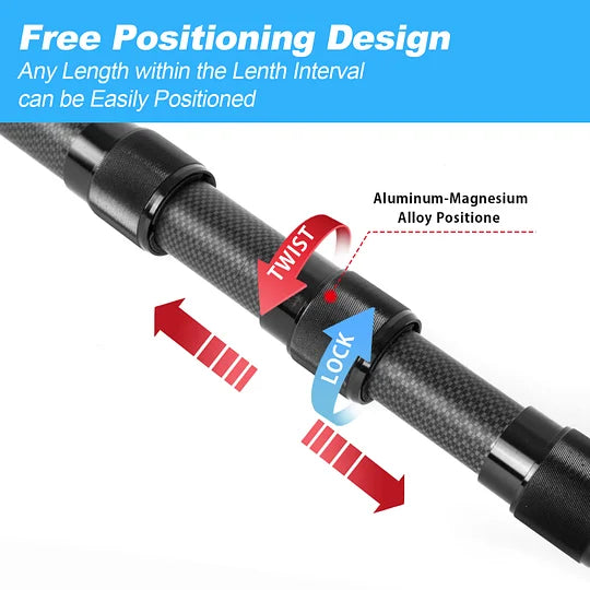 Doben Fiber Pool Pole, Professional Ultralight Pool Poles 3.7/4.6 to 12/15 FT, Telescoping Lightweight Pool Cleaning Pole, Brush
