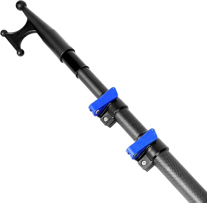 Doben Carbon Fiber Telescoping Boat Hook 3.5-12FT - Lightweight Sturdy