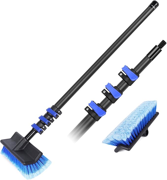 Doben 4.7-24FT Carbon Fiber Car Wash Brush Kit - Ultra Soft Bristle