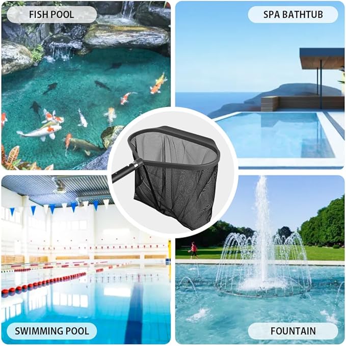 Doben Heavy Duty Pool Net Skimmer - Fine Mesh Leaf Skimmer for All Standard Poles (Pole Not Included)