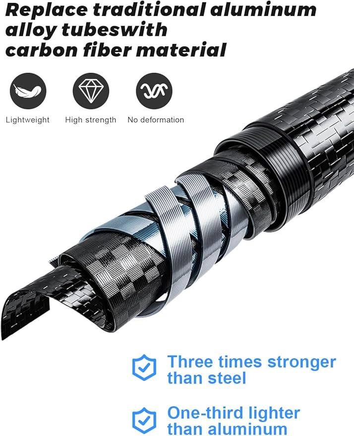 Doben Carbon Fiber Lightweight Folding Camping Chair , Stable Compact Portable for Outdoor Camp, Travel, Beach, Picnic, Festival, Hiking, Backpacking