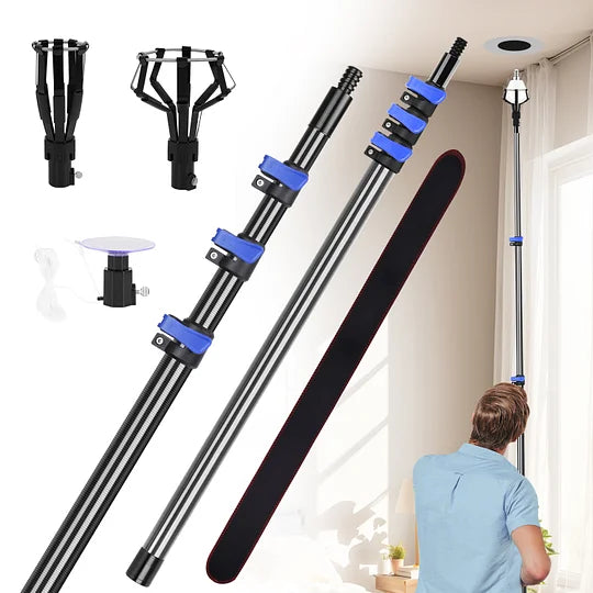 Doben 3-12FT Carbon Fiber Light Bulb Changer - 18FT Reach