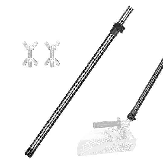 Doben Carbon Fiber Sand Scoop Pole - Rust - Proof Telescopic Beach Metal Detecting Tool