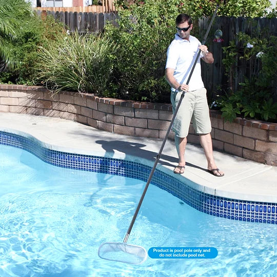 Doben Fiber Pool Pole, Professional Ultralight Pool Poles 3.7/4.6 to 12/15 FT, Telescoping Lightweight Pool Cleaning Pole, Brush