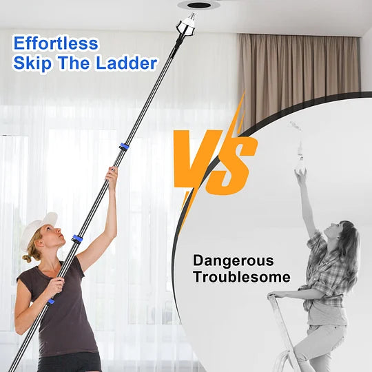 Doben 3-12FT Carbon Fiber Light Bulb Changer - 18FT Reach